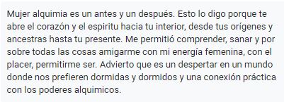 Testimonios Mujer Alquimia 2